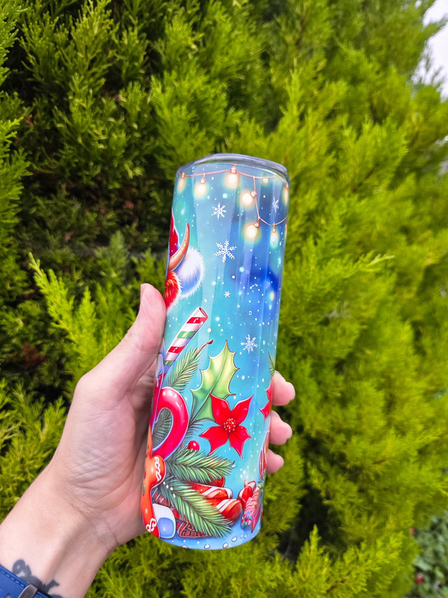 Christmas Highland Coo Tumbler