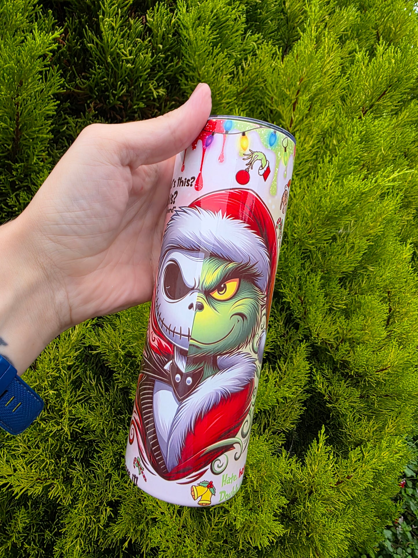 Grinchy/jack Tumbler