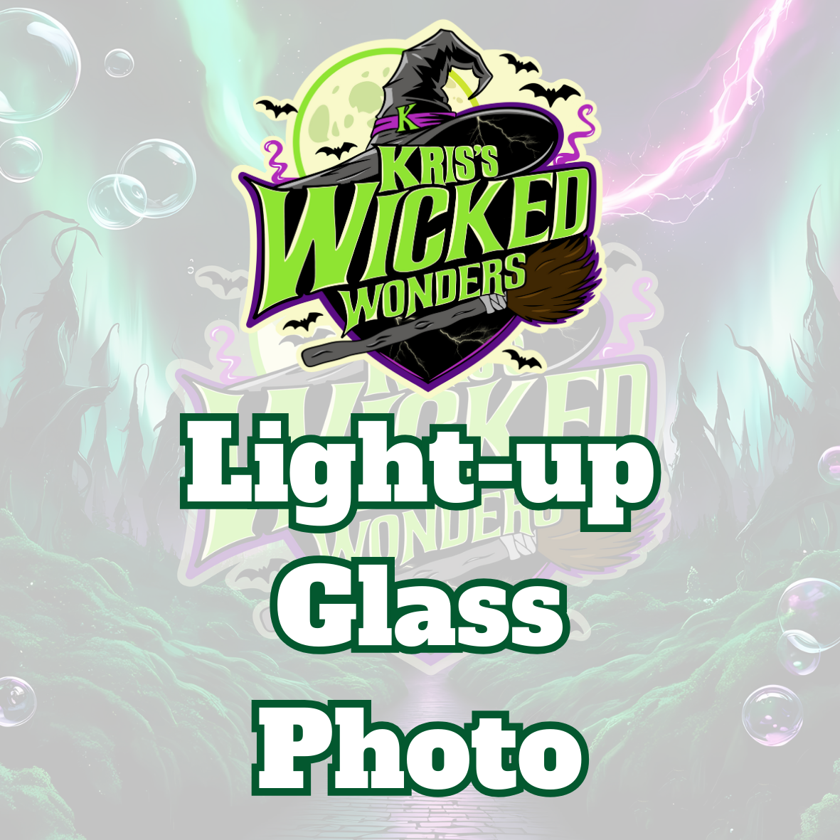Light up Glass Photo